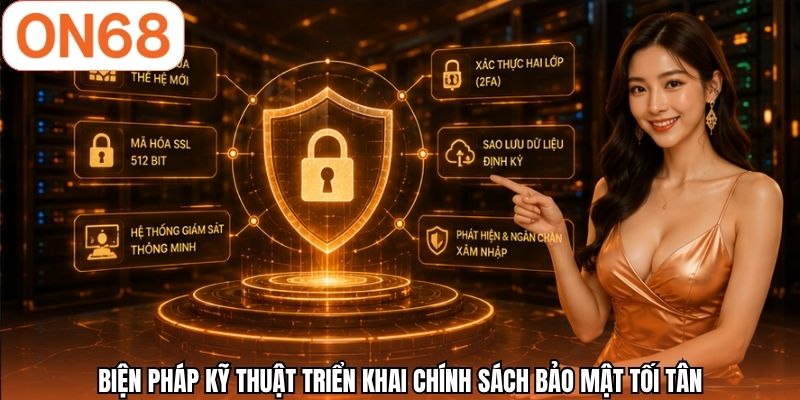 Biện pháp kỹ thuật triển khai chính sách bảo mật tối tân